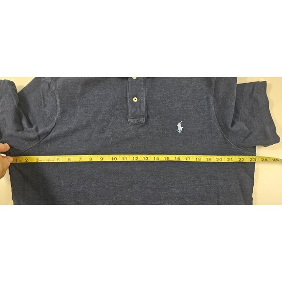 Polo ralph lauren navy blue classic fit sz L large career casual preppy top - Picture 6 of 6